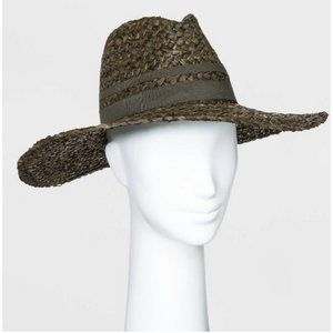 Women's Wide Brim Woven straw Hat